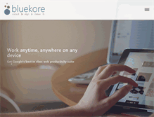 Tablet Screenshot of bluekoreinc.com